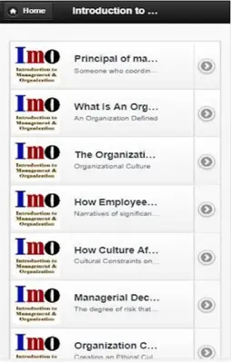 Management and organizations android App screenshot 1